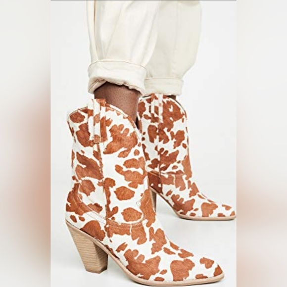 Jeffrey Campbell Shoes - Jeffrey Campbell Cow Print Western Boots SIZE 8.5